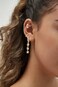 Moodear Baroque Pearl Earrings for Women Gold Plated Dangle Hoop Earrings