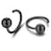 CHIC & Black Half Hoop 925 Sterling Silver Little Ball Huggie Black Hug Hoop Earring for Women