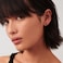 CHIC & Black Half Hoop 925 Sterling Silver Little Ball Huggie Black Hug Hoop Earring for Women