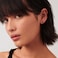 CHIC & Black Half Hoop 925 Sterling Silver Little Ball Huggie Black Hug Hoop Earring for Women