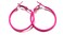 Divas Diggables Color Hoop Earrings Small Thin 1 Inch Hot Pink