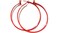 Divas Diggables Color Hoop Earrings Simple Thin Red Hoop Earrings 15 Inch Hoops