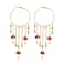 Zaycca Colorful Boho Tassel Hoop Earrings Mushroom Leaves Dangle Earring for Women