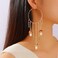 Zaycca Colorful Boho Tassel Hoop Earrings Mushroom Leaves Dangle Earring for Women