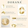 DORANA 7mm Thcik Gold Hoop Earrings for Women Large Gold Hoop Earring Chunky Hoops Sterling Silver Hoops Earring Lightweight Small Chunky Earrings