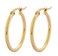 Edforce Stainless Steel Rounded Hoops Earrings 20mm60mm Diameter Gold 20mm