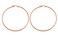 Edforce Stainless Steel Rounded Hoops Earrings 20mm60mm Diameter Rose Gold 60mm