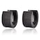 Edforce Stainless Steel Small Hoop Huggie Earrings For Mens Womens Black