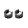 Edforce Stainless Steel Small Hoop Huggie Earrings For Mens Womens Black