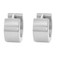 Edforce Stainless Steel Small Hoop Huggie Earrings For Mens Womens Silver