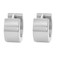 Edforce Stainless Steel Small Hoop Huggie Earrings For Mens Womens Silver