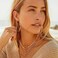 EXGOX 5mm Wide Gold Hoop Earrings for Women Sterling Silver Large Hypoallergenic Lightweight 14K Real Gold Plated Big Hoops