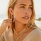 EXGOX 5mm Wide Gold Hoop Earrings for Women Sterling Silver Large Hypoallergenic Lightweight 14K Real Gold Plated Big Hoops