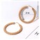 FAERLIIRY Zinc Rattan Hoop Earring Brown Handwoven Wicker Boho Earrings for Women Big Circle Dangle Earrings Ideal Gift for Wedding or Any Special Occasions