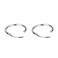 FANSING Earrings for Women Hoop Earrings Trendy Cartilage Earring Hoop Surgical Steel Earrings for Men Silver 10mm