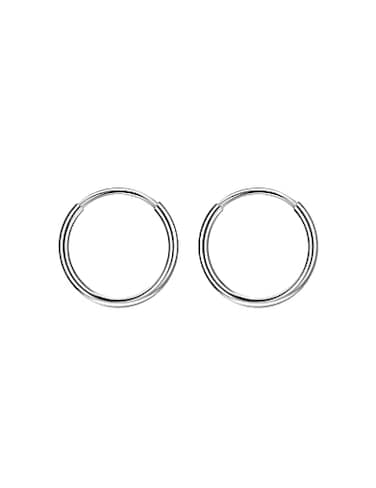 FANSING Earrings for Women Hoop Earrings Trendy Cartilage Earring Hoop Surgical Steel Earrings for Men Silver 10mm