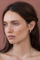 Freekiss Sterling Silver Earrings Set 3 Pairs Hypoallergenic CZ Hoop Stud Earrings for Women Dainty Diamond Circle Dangle Huggies Minimalist Stackable Jewelry Gifts