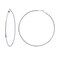 Gacimy Large Big Hoop Earrings for Women 14K White Gold Plated 925 Sterling Silver Post Hoops for Women 70mm Silver Tone Earrings