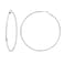 Gacimy Large Big Hoop Earrings for Women 14K White Gold Plated 925 Sterling Silver Post Hoops for Women 70mm Silver Tone Earrings