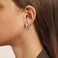 Gacimy Small Sterling Silvertone Hoop Earrings for Women 14K White Gold Plated Hoops with 925 Sterling Silvertone Post 14K White Gold Plated 20mm Medium Earrings for Women