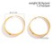 GIGB PBDK Gold Chunky Hoop Earrings for Women Exaggerated Large Wide Post Thick Hoop Earrings Minimalist Polished 80MM Statement Earrings Prom Jewelry Gift Gold