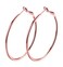 GSLAOZ Hoop Earrings 18K Rose Gold Plated Rounded Hoops Earrings for Women
