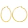 IDJEOABL Non Tarnish Extra Large Big Gold Hoop Earrings for Women Trendy 3mm Thick Gold Hoops Lightweight 60mm