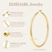IDJEOABL Non Tarnish Thick Medium Gold Hoop Earrings for Women Trendy Chunky Gold Hoops 3mm Lightweight 40mm