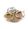 Jstyle 3 Pairs Stainless Steel Hoop Earrings for Women Huggie 12MM