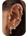 Jstyle Hypoallergenic Silver Plated Stud Hoop Earrings for Women Surgical Stainless Steel Earrings Dainty Small Stud Earring Stacks Huggie Hoops Cartilage Earring Set for Multiple Piercing Jewelry