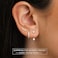 JUNVirtuous 925 Sterling Silver Earrings for Women Hypoallergenic 3 Pair Cubic Zirconia Small Silver Hoop Stud Earrings Sets for Multiple Piercing Stacks Plated Dainty Huggiu Earings Jewelry