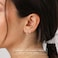JUNVirtuous 925 Sterling Silver Earrings for Women Hypoallergenic 3 Pair Cubic Zirconia Small Silver Hoop Stud Earrings Sets for Multiple Piercing Stacks Plated Dainty Huggiu Earings Jewelry