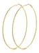 KeyStyle Womens Gold Thin Hoop Earrings Big Oversized Hoops 100 mm Classic Jumbo Earring Big Loops Stainless Steel Simple Ear Jew for Sensitive Ears