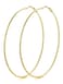 KeyStyle Womens Gold Thin Hoop Earrings Big Oversized Hoops 100 mm Classic Jumbo Earring Big Loops Stainless Steel Simple Ear Jew for Sensitive Ears