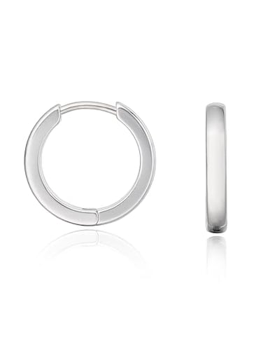 limerencia Limerencia G23 Pure Titanium Hypoallergenic Huggie Hoop Earrings for Women Sensitive Ears 10 Millimeters Silver