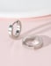 limerencia Limerencia G23 Pure Titanium Hypoallergenic Huggie Hoop Earrings for Women Sensitive Ears 8 Millimeters Silver