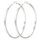 LOUMILEO Large Silver Hoop Earrings for Women Hypoallergenic Sterling Silver Hoop Earrings Lightweight Big Hoops Earring Thin Hoops Earring for Women