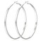 LOUMILEO Large Silver Hoop Earrings for Women Hypoallergenic Sterling Silver Hoop Earrings Lightweight Big Hoops Earring Thin Hoops Earring for Women