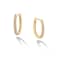 LOYATA Pave Dainty CZ Hoop Earrings Gold Minimalist Small Huggie Earrings 14k Unique Gift For Her