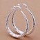 Lucare Womens 925 Sterling Silver U Shape Hollow Hoop Dangle Earrings Jewelry Gift 1