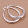 Lucare Womens 925 Sterling Silver U Shape Hollow Hoop Dangle Earrings Jewelry Gift 1