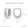 Milla MILLA Sterling Silver Huggie Earrings for Women Silver Huggie Hoop Earrings Multipack Silver Huggies Lightweight Hypoallergenic Small Hoops 12 mm 05 in