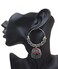 Moonstruck Oxidized Hoops With Meenakari jhumkas For Women Pink