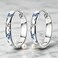 NARMO 925 Sterling Silver Hoop Earrings Butterfly Hoop Earrings for Women