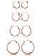 ORAZIO 4 Pairs Stainless Steel Hoop Earrings Set Huggie Earrings for Women10mm20mm