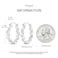Parmuz 925 Sterling Silver Earrings Big Large Hoops for Women Lightweight Twisted Hoop Earrings With Cubic Zirconia Hypoallergenic Gift for Her