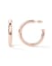 PAVOI 14K Rose Gold Plated Lightweight Chunky Open Hoop Earrings for Women 40mm Thick Infinity Gold Hoops Women Earrings