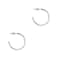 PAVOI 14K White Gold Hoop Earrings for Women 2mm Thick 30mm Infinity Hoops Gold Plated Loop Earrings Lightweight Set