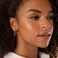 PAVOI 14K White Gold Hoop Earrings for Women 2mm Thick 30mm Infinity Hoops Gold Plated Loop Earrings Lightweight Set