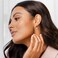PAVOI 14K Yellow Gold Plated 925 Sterling Silver Post Cute Dangle Huggie Hoop Earrings For Women Trendy Butterfly Open Hoop Earrings Small Hinged Hammered Huggies